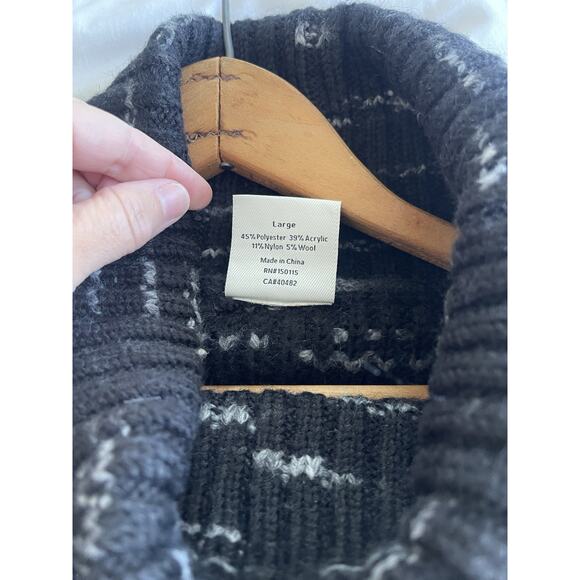 Varley Womens Chunky Oversized Marlena Cowl Neck Balloon Sleeve Sweater L - Picture 10 of 11